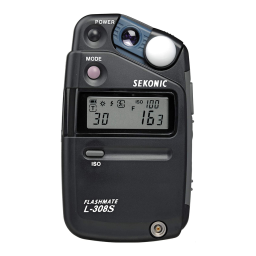 SEKONIC FLASHMATE L-308S : Mode d'emploi | AI Chat | Fixfr