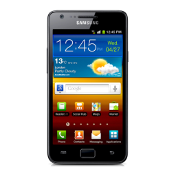 Samsung Galaxy S II GT-I9100 Manuel du propriétaire | Fixfr