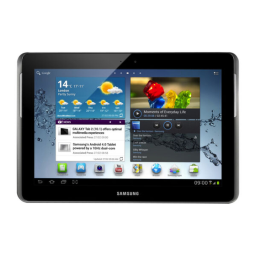 Galaxy Tab GT-P5100 : Manuel PDF & Assistance IA | Fixfr