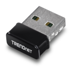 Trendnet TBW-108UB Micro N150 Wireless &amp; Bluetooth USB Adapter Fiche technique