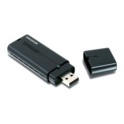 Trendnet TEW-644UB Wireless N USB Adapter Fiche technique | Fixfr