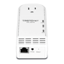 Trendnet TPL-307E 200Mbps Powerline AV Adapter Fiche technique | Fixfr