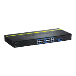 Trendnet TEG-160WS 16-port Gigabit Web Smart Switch Fiche technique | Fixfr