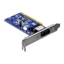 Trendnet TE100-PCIFC 100Base Multi-Mode SC Fiber-to-PCI Adapter Fiche technique | Fixfr