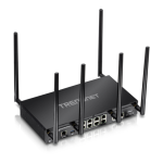 Trendnet TEW-829DRU AC3000 Tri-Band Wireless Gigabit Dual-WAN VPN SMB Router Fiche technique