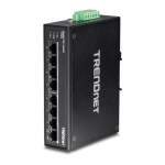 Trendnet RB-TI-PG80 8-Port Hardened Industrial Gigabit PoE+ DIN-Rail Switch Fiche technique