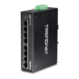 Trendnet RB-TI-PG80 8-Port Hardened Industrial Gigabit PoE+ DIN-Rail Switch Fiche technique | Fixfr