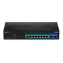 Trendnet TPE-082WS 10-Port Gigabit Web Smart PoE+ Switch Manuel utilisateur | Fixfr