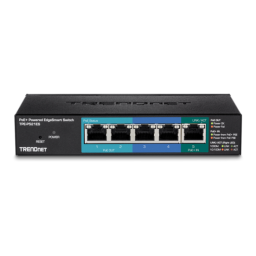 Trendnet RB-TPE-P521ES 5-Port Gigabit PoE+ Powered EdgeSmart Switch Fiche technique | Fixfr