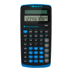 Texas Instruments TI-30 eco RS Manuel du propri&eacute;taire