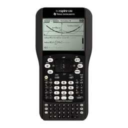 Texas Instruments TI-NSPIRE CAS Manuel utilisateur | Fixfr