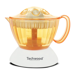 Techwood TPF-26 Presse Fruits 20W Manuel utilisateur | Fixfr