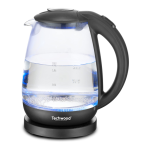 Techwood TB-1717V Bouilloire 1,7L -Verre Manuel utilisateur