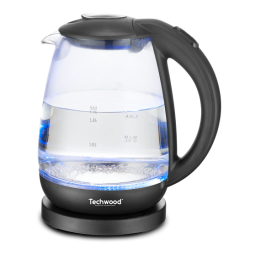 Techwood TB-1717V Bouilloire 1,7L -Verre Manuel utilisateur | Fixfr