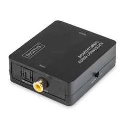 Digitus DS-40137 Bidirectional Audio Converter, Coaxial/TOSLINK™, digital Manuel du propriétaire | Fixfr