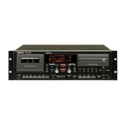 Tascam CC-222 Manuel utilisateur | Fixfr