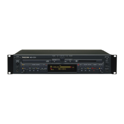 Tascam MD-CD1 Manuel utilisateur | Fixfr