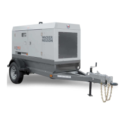 Wacker Neuson G70 Mobile Generator Manuel utilisateur | Fixfr