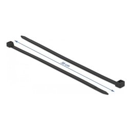 DeLOCK 19558 Cable tie heat resistant L 380 x W 7.6 mm black 50 pieces Fiche technique | Fixfr