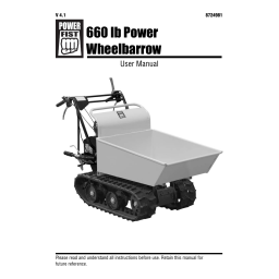 Power Fist 8724981 660 lb Power Wheelbarrow Manuel utilisateur | Fixfr