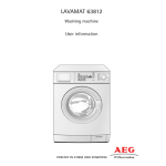 Aeg-Electrolux L63812 Manuel utilisateur