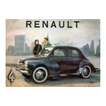 Renault 4cv Manuel du propri&eacute;taire