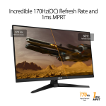 ASUS TUF Gaming VG32AQA1A : Guide d' IA et PDF