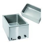 Bartscher 200240 Bain Marie, 1/1GN, 150mm, w. faucet Mode d'emploi