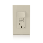 Leviton GFSW1-T Combination with Switch Manuel utilisateur