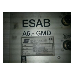 ESAB A6 GMD Manuel utilisateur