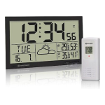 Bresser MyTime Jumbo LCD Weather Wall Clock Manuel utilisateur