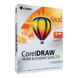 Corel Draw Graphics Suite X6 Manuel utilisateur | Fixfr