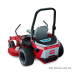 Toro 60in Z Master Revolution Series Riding Mower Riding Product Manuel utilisateur