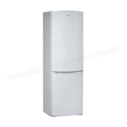 Whirlpool WBE3412 A+W Fridge/freezer combination Manuel utilisateur | Fixfr