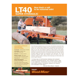 Wood-mizer LT30HD/40HD Manuel du propriétaire | Fixfr