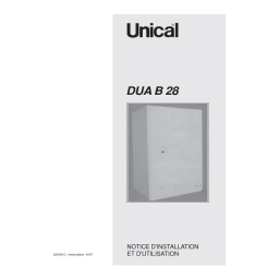 Especificação | Unical DUA B 28 spécification | Fixfr