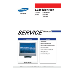 SyncMaster 941MW/MG : Chat IA & Téléchargement PDF | Fixfr