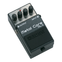 Boss ML-2 Metal Core Manuel utilisateur | Fixfr