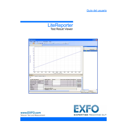 Guide d'utilisation EXFO LiteReporter | AI Chat | Fixfr