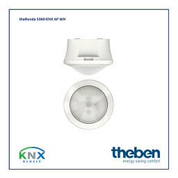 THEBEN theRonda S360 KNX AP WH Mode d'emploi | Fixfr