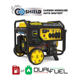 Champion Power Equipment 201214 7500-Watt Dual Fuel Generator with CO Shield® Manuel utilisateur | Fixfr