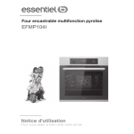 Essentiel b EFMP104I Manuel utilisateur