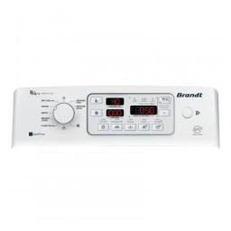 Brandt WTD8074SF Manuel utilisateur | Fixfr