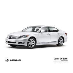 Lexus LS 600H Manuel utilisateur | Fixfr