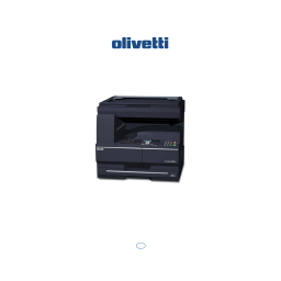 Olivetti d-Copia 1800MF and d-Copia 2200MF Manuel utilisateur | Fixfr