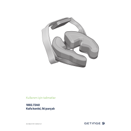 Getinge 100266A0 Horse-shoe shaped head rest-one-hand op. Mode d'emploi | Fixfr