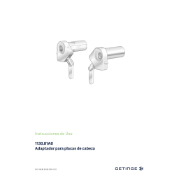 Getinge 000000000010032500 Push Bars, Set Mode d'emploi | Fixfr
