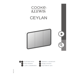 Cooke & Lewis Armoire de salle de bains miroir éclairant Ceylan 95 cm Mode d'emploi | Fixfr