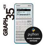Casio GRAPH35+ E II Mode d'emploi + Chat IA