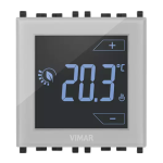 Vimar 02950 Touch-thermostat 2M 120-230V black Installation manuel